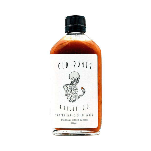 Old Bones Chilli co Smoked garlic chilli sauce