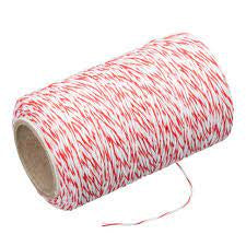 Butchers Twine with cutter red/white