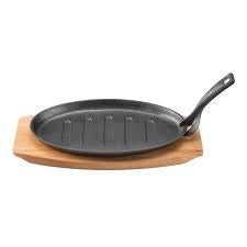 Pyrolux Oval Sizzle Plate With Tray